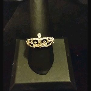 925 Sterling Silver "Crown" Ring ~8.75-9